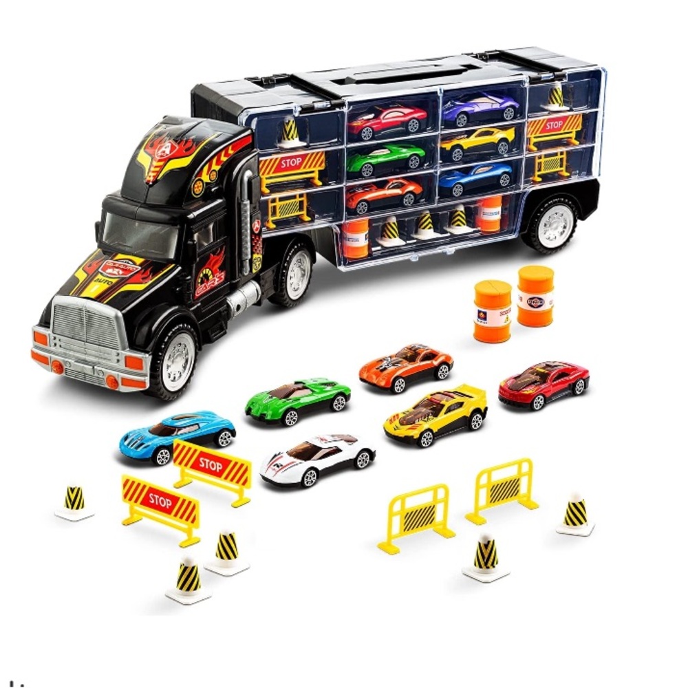 NWT ToyVelt Truck Transport Car Carrier Playset Toy - Kids Ages 3+ Years Old*